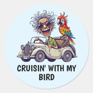 Set für den Autofahrer Runder Aufkleber