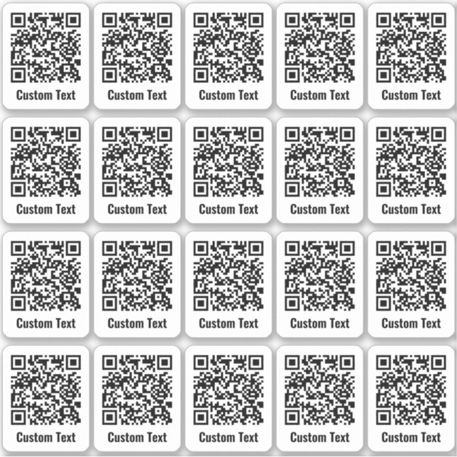 Set für den benutzerdefinierten QR-Code 20-Aufkleb Aufkleber (Vorderseite)