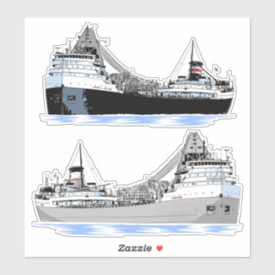 Set für die Geschichte von Boland und Saginaw Aufkleber