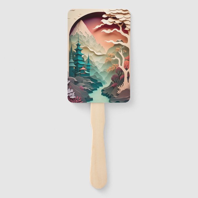 Set für die Papierausführung von Fans Fächer (Rückseite)