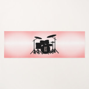 Set für die Trommel für Monogramm rosa Yogamatte