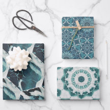 Set für Flachfolien von Ocean Themed Wrapping Pape