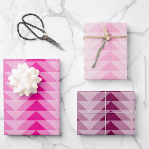 Set für Geschenkgutscheine - Überschneidende Dreie Geschenkpapier Set