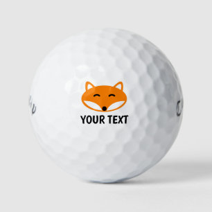 Set für Golftaucher mit dem Logo "Funny Red Fox" Golfball