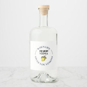 Set für Lebensmittel und Getränke Alkoholflaschenetikett