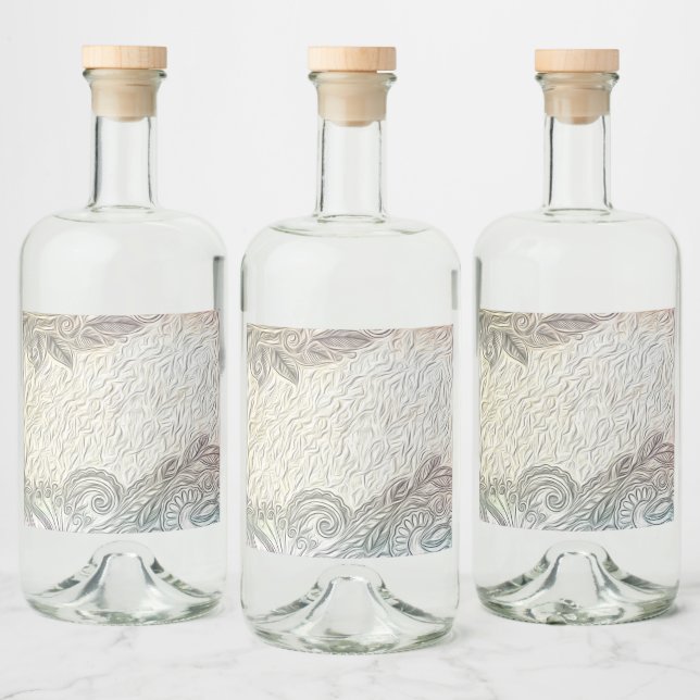 Set für Lebensmittel und Getränke Alkoholflaschenetikett (Flaschen)