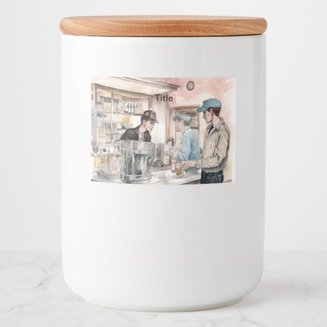 Set für Lebensmittel und Getränke Lebensmitteletikett (Vorderseite)