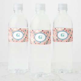 Set für Lebensmittel und Getränke Wasserflaschenetikett