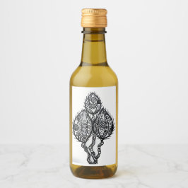 Set für Lebensmittel und Getränke Weinetikett