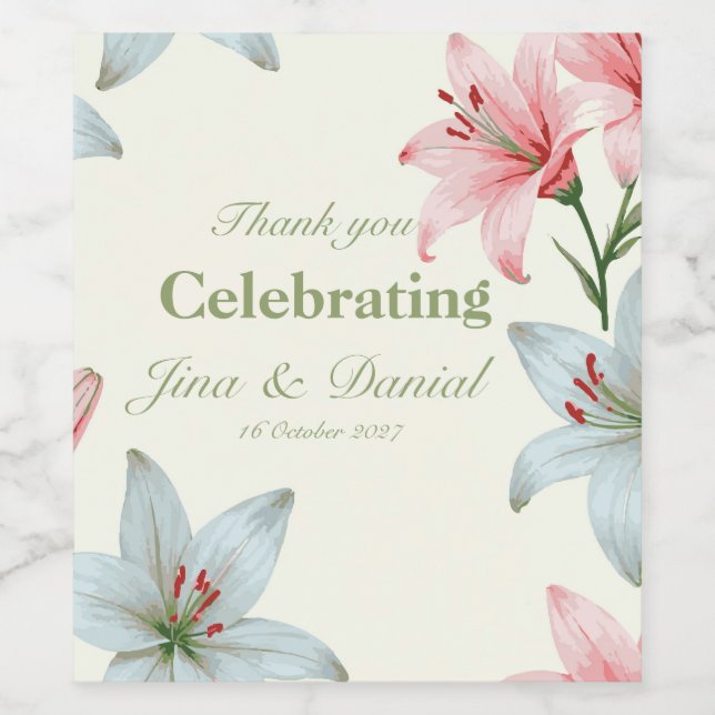 Set für Lebensmittel und Getränke Weinetikett (Einzelnes Label)