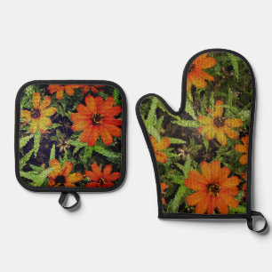 Set für Mitt mit Blockschaltfläche (Blume)
