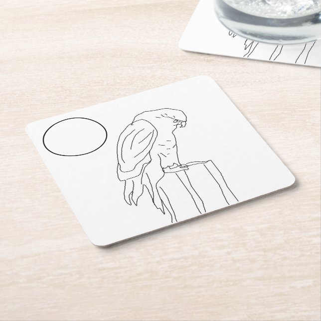 Set für Papier-Untersetzer - FALKEN Rechteckiger Pappuntersetzer (angewinkelt)