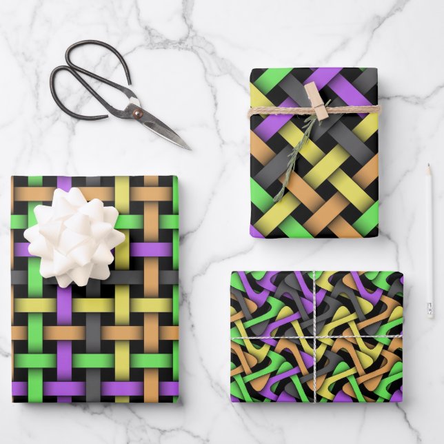 Set für Schleifpapier - Sammlung Halloween II Geschenkpapier Set (Vorderseite)