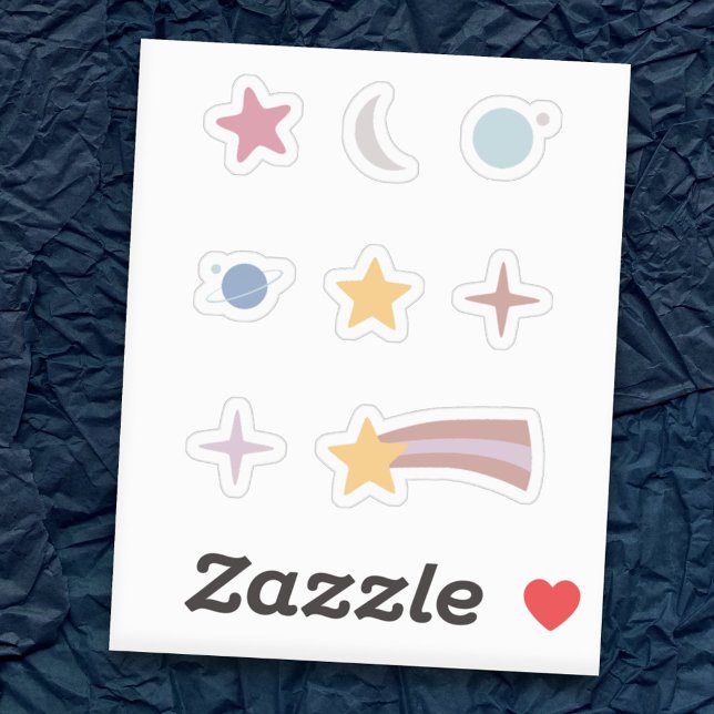 Set für Sterne und Planets Stickers Aufkleber (Stars and Planets Stickers Set)