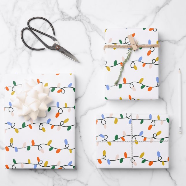 Set für Weihnachtslieder Geschenkpapier Set (Vorderseite)