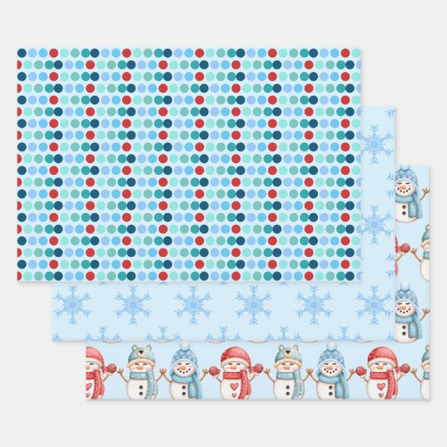 Set für Winterwackelpapier Geschenkpapier Set (Set)