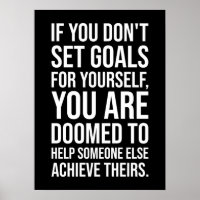 Set Goals - Hustle and Success Motivierend