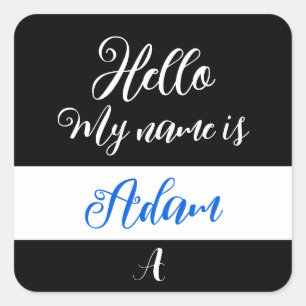 Set Hi "Hallo, mein Name ist" Aufkleber