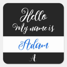 Set Hi "Hello My Name is" Aufkleber