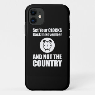Set Ihre Uhren zurück im November nicht das Land Case-Mate iPhone Hülle