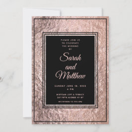Set in Rose Gold Wedding Invitation Suite Einladung