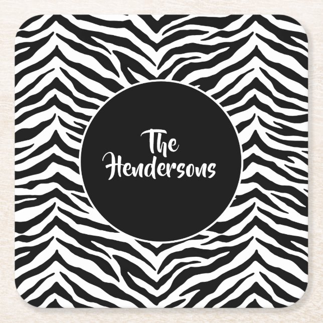 Set-Individuelle Name-Untersetzer Rechteckiger Pappuntersetzer (Vorderseite)