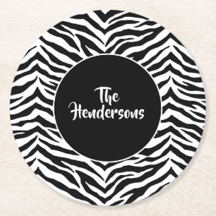 Set-Individuelle Name-Untersetzer Runder Pappuntersetzer