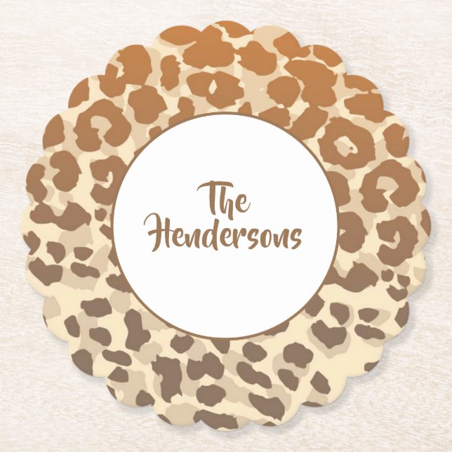 Set-Individuelle Name-Untersetzer Untersetzer (Vorderseite)