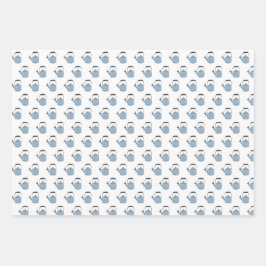 Set lustiger Geschenkverpackungspapiere Herzen Tee Geschenkpapier Set