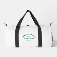 Set Match Green Wappen Custom Monogram Tennis