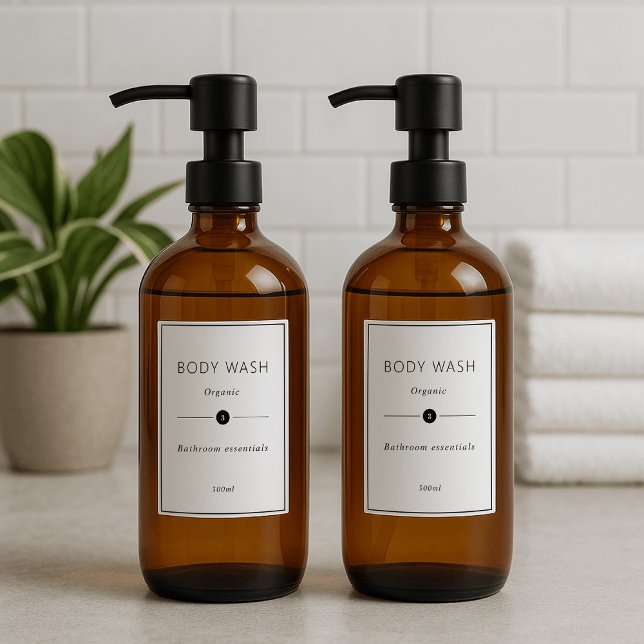 Set mit 12 Personalisierten Badezimmerkennzeichen  Aufkleber (Von Creator hochgeladen)