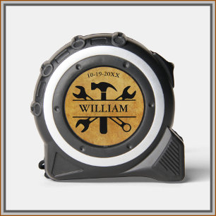 Set mit dem Namen des Leather Textools Maßband