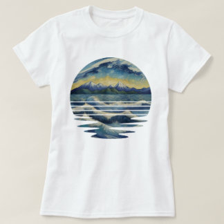 Set mit Gemälden im Van Gogh-Stil, das Meer bei So T-Shirt