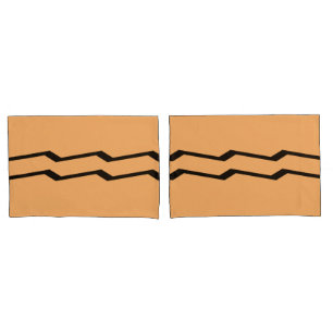 Set mit geometrischem Wasser, Orange Pillowcase Kissenbezug