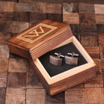 Set mit Gravur mit klassischen Monogramm-Cufflinks<br><div class="desc">Einzigartige Manschettenlinks,  mit Monogramm und personalisiert zu Ihrer Anfrage.</div>