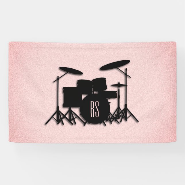 Set-Musikdesign rosa Banner (Horizontal)