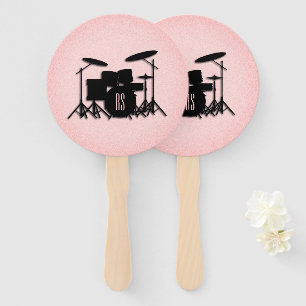 Set-Musikdesign rosa Fächer