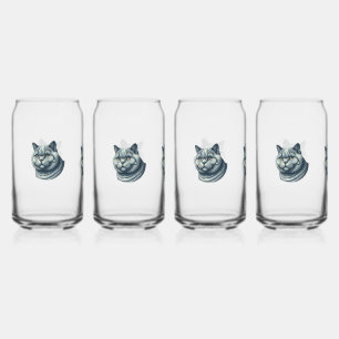 SET of 4 GLAKAT Dosenglas