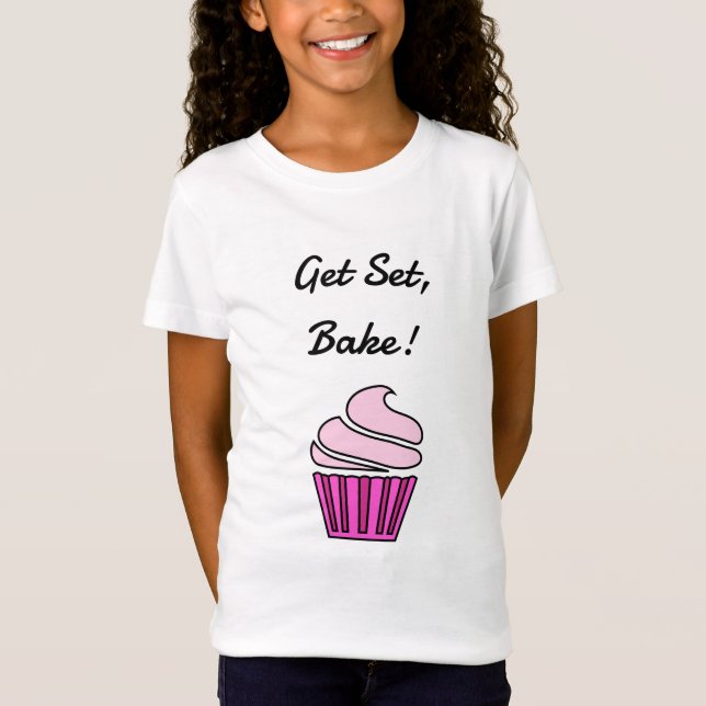 Set pinkfarbener Kuchen T-Shirt (Vorderseite)