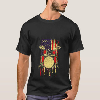 Set Player Percussionist von Frauen in American Fl T-Shirt