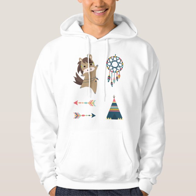 Set Ponny Rider Dream Catcher Hoodie (Vorderseite)