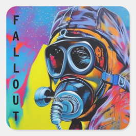 Set Quadratischer Aufkleber