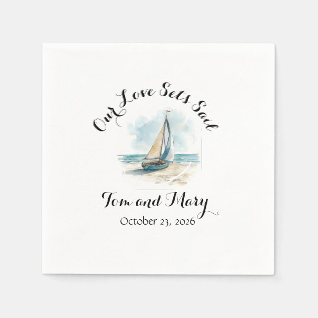 Set Sail Gift Napkin Serviette (Vorderseite)
