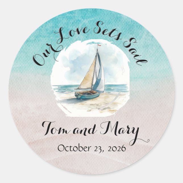 Set Sail Sticker (Vorderseite)