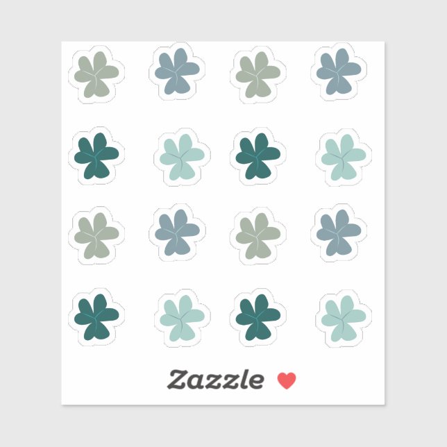 Set-Scrapbooking-Sticker für grüne Blätter Aufkleber (Blatt)