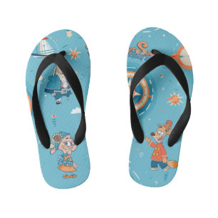 Set Segel für ein lustiges Tale-Wrapper Flip Flops