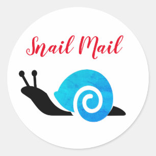 Set "Snail Mail" Runder Aufkleber