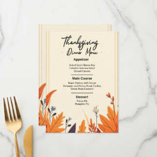 SET THE MOOD FOR FALL WITH OUR DESIGN OF MENU MENÜKARTE
