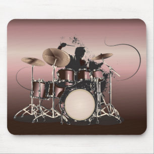 Set und Drummer spielen Mousepad
