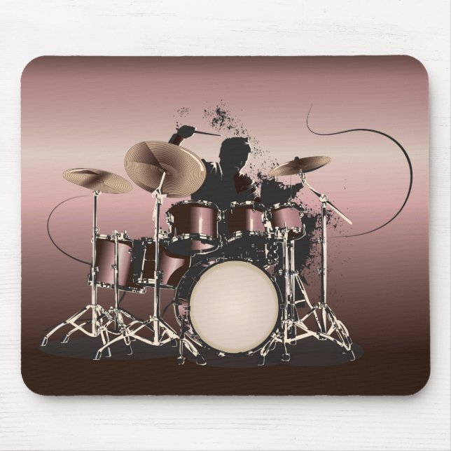 Set und Drummer spielen Mousepad (Vorne)